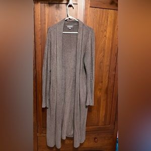 Barefoot Dreams Cozy Chic Lite long chocolate duster